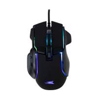 Baracuda PIRANHA RGB | Bedrade Gaming Muis | USB-A | 7200 DPI | Zwart