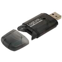 LogiLink USB 2.0 Geheugenkaartlezer | Externe Stick | SD/MMC | Zwart