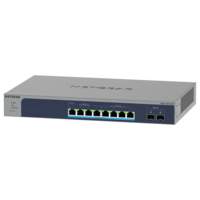 Netgear MS510TXUP-100EUS | Managed Smart Switch | 8 Poorten | Multi-Gigabit/10G Ethernet | Ultra60 PoE++ (295W) | 2x 10G SFP+ | Rackmount | Grijs