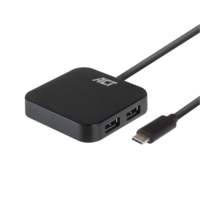 ACT AC6410 | USB 3.2 Gen 2 Hub | Type-C | 5 Gbit/s | Zwart