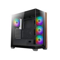 Case Azza Neptun 491 | Midi Tower | RGB | Zwart en Hout