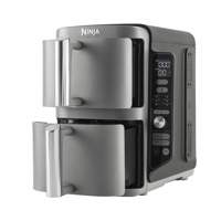 Ninja SL400EU Double Stack XL | Heteluchtfriteuse | Dubbel 9,5 l | 2470 W | Zwart, Grijs
